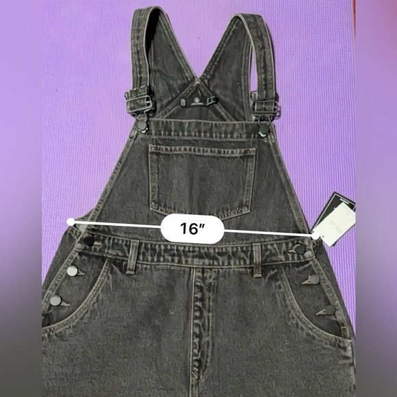 Volcom Women bottom Not Over It Overall, Black, Size S (4/6) - Picture 3 of 6